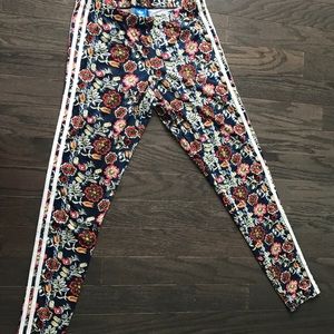 Adidas Originals Navy Floral Print Legging
